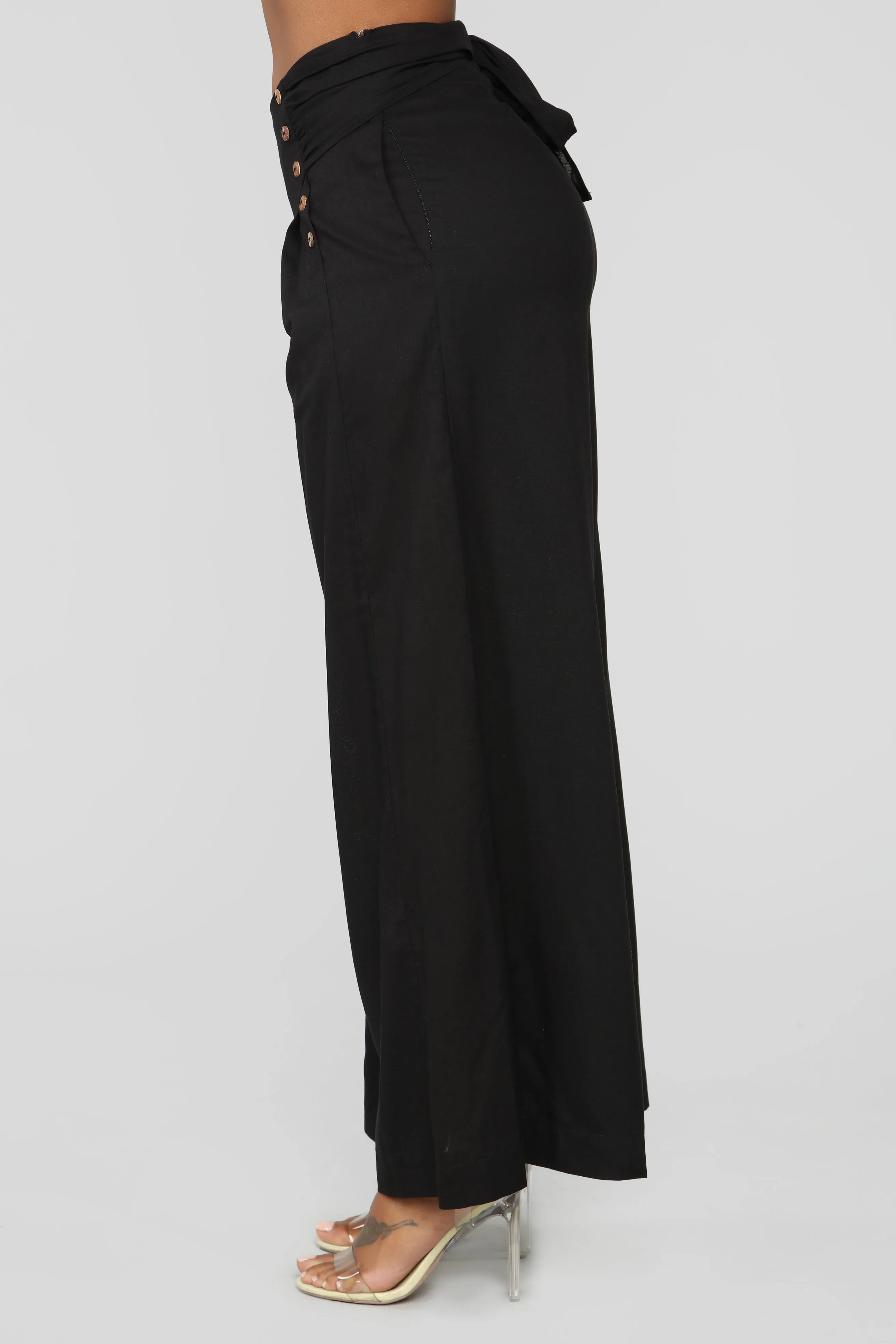 All Hands On Deck Palazzo Pants - Black
