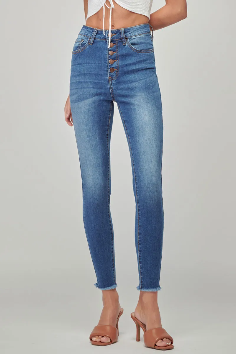 Anne High Rise Ankle Skinny Jeans