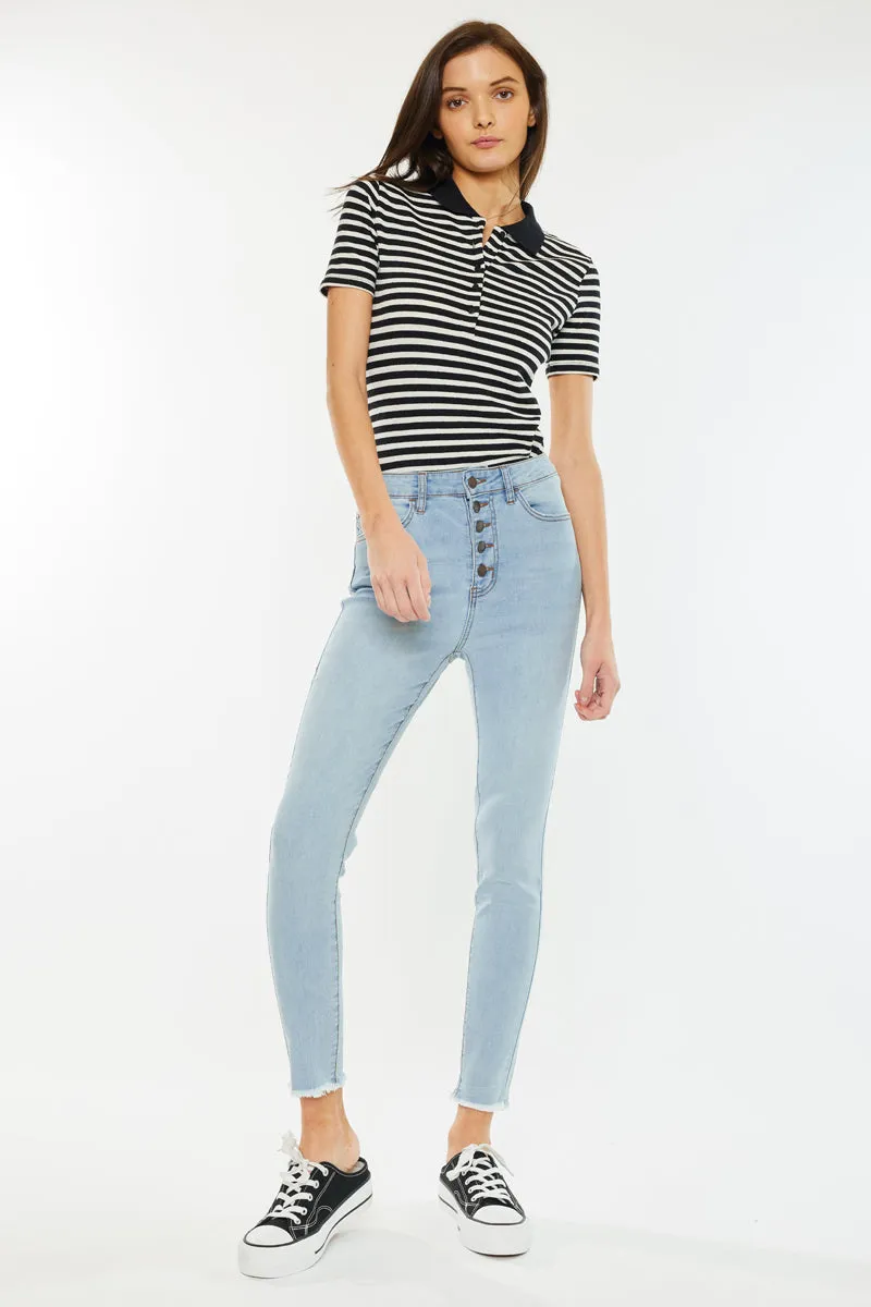 Anne High Rise Ankle Skinny Jeans