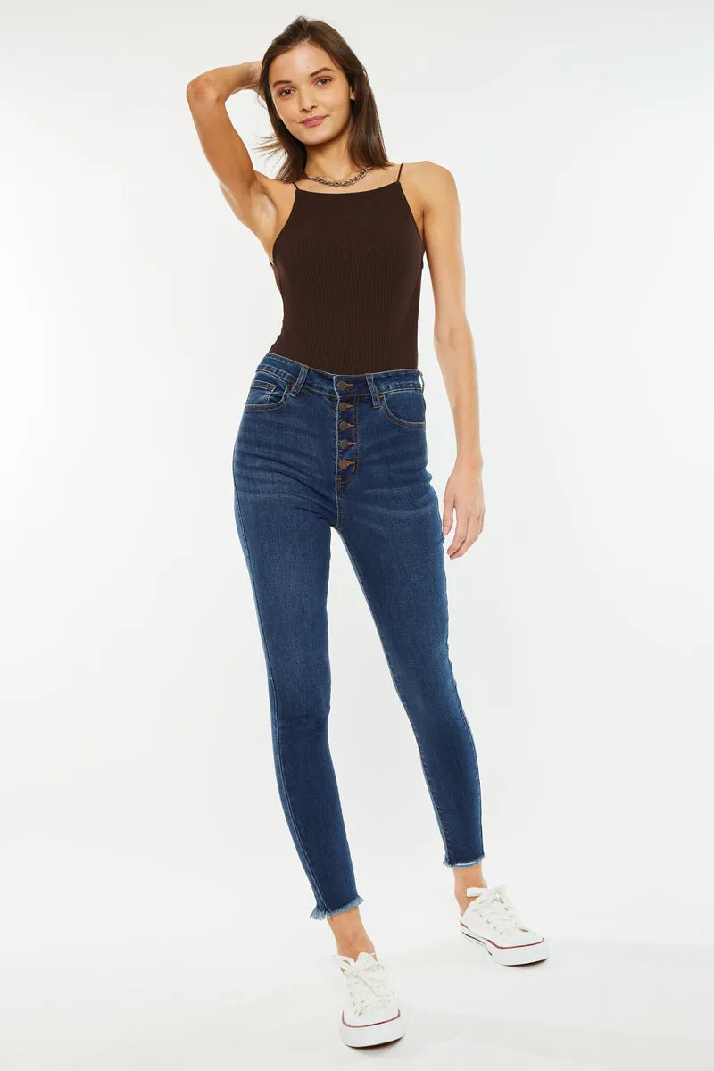 Anne High Rise Ankle Skinny Jeans