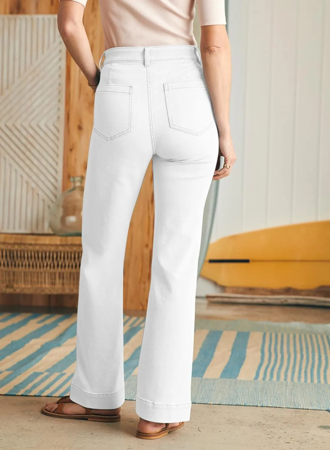 Astylish Women's Wide Leg Jeans High Waisted Stretchy Straight Leg Jeans Loose Trendy Denim Pants with Pocket