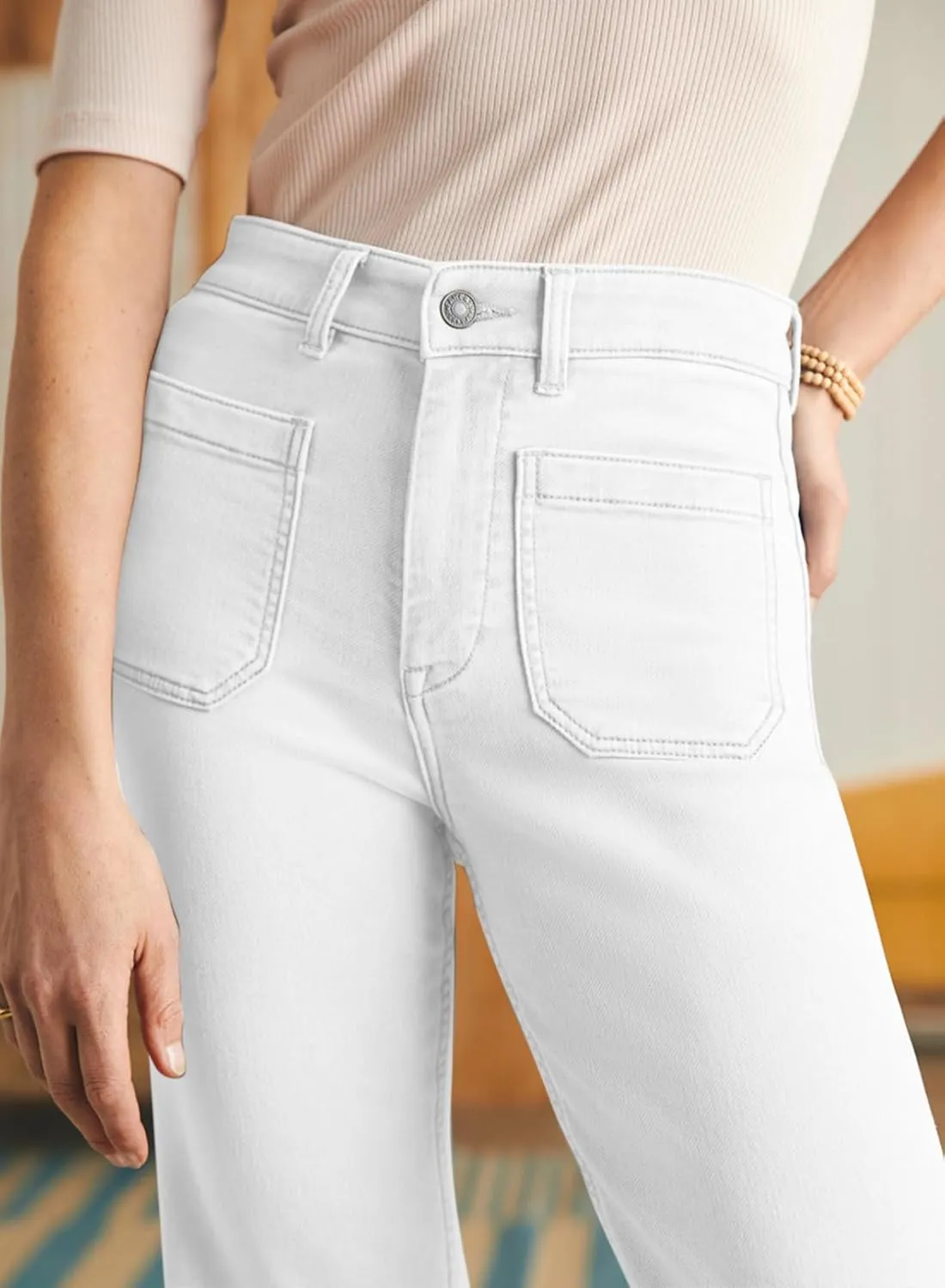 Astylish Women's Wide Leg Jeans High Waisted Stretchy Straight Leg Jeans Loose Trendy Denim Pants with Pocket