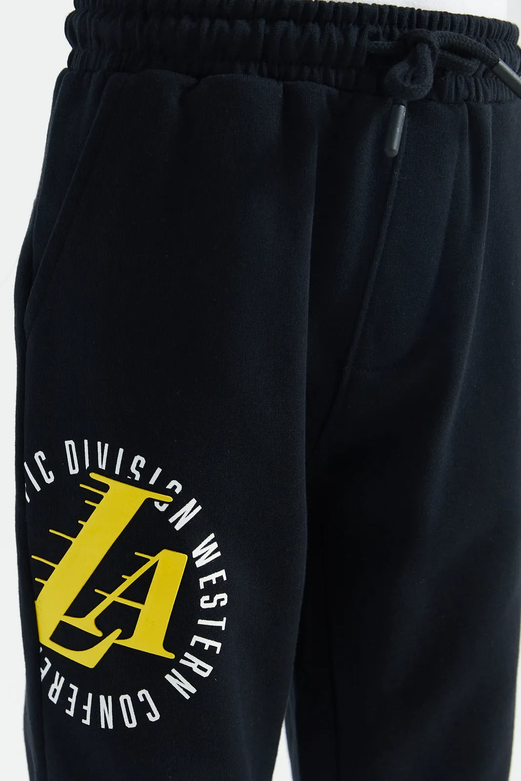 Boys Black Nba Lakers Active Pants