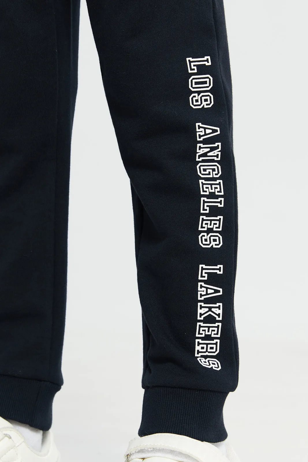 Boys Black Nba Lakers Active Pants