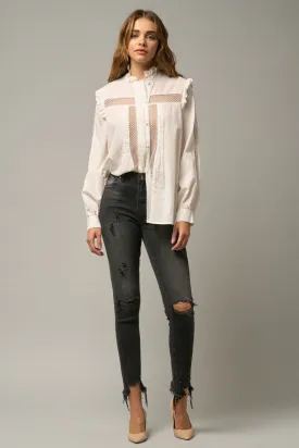 Coal Crop Skinny Fit Jeans
