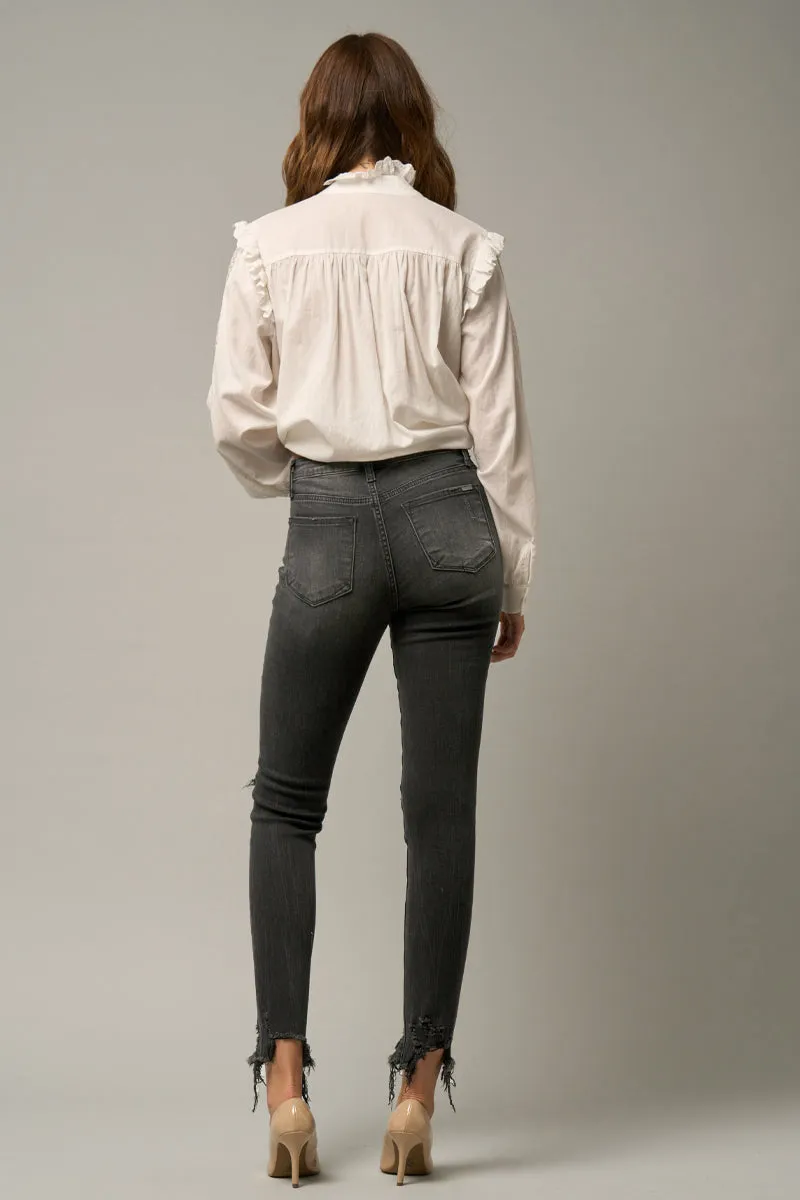 Coal Crop Skinny Fit Jeans
