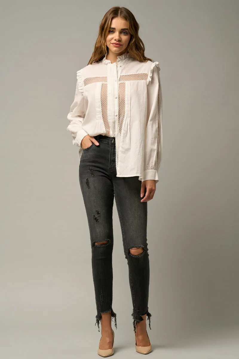 Coal Crop Skinny Fit Jeans
