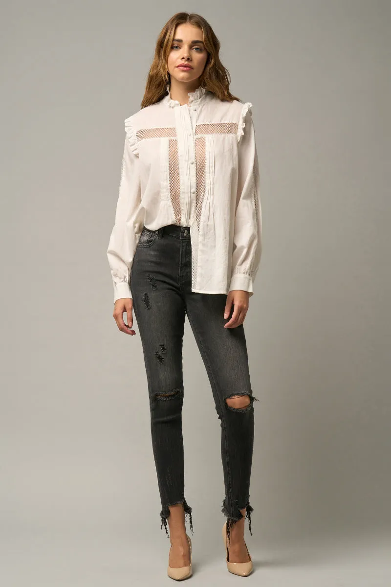 Coal Crop Skinny Fit Jeans