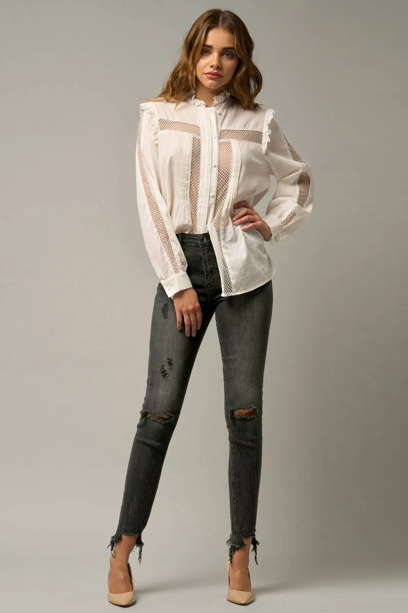Coal Crop Skinny Fit Jeans