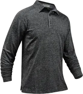 Derminpro Mens Polo Shirts Long Sleeve Quick Dry Athletic Golf T-Shirts