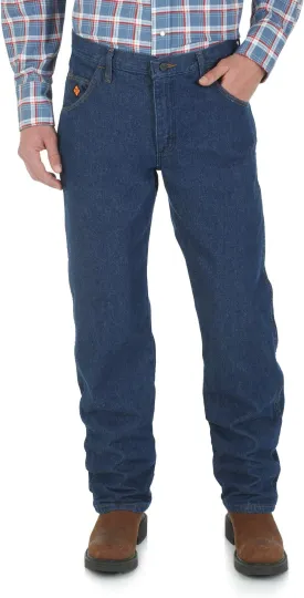 Flame Resistant Lightweight Regular Fit Wrangler Jeans, Dark Denim