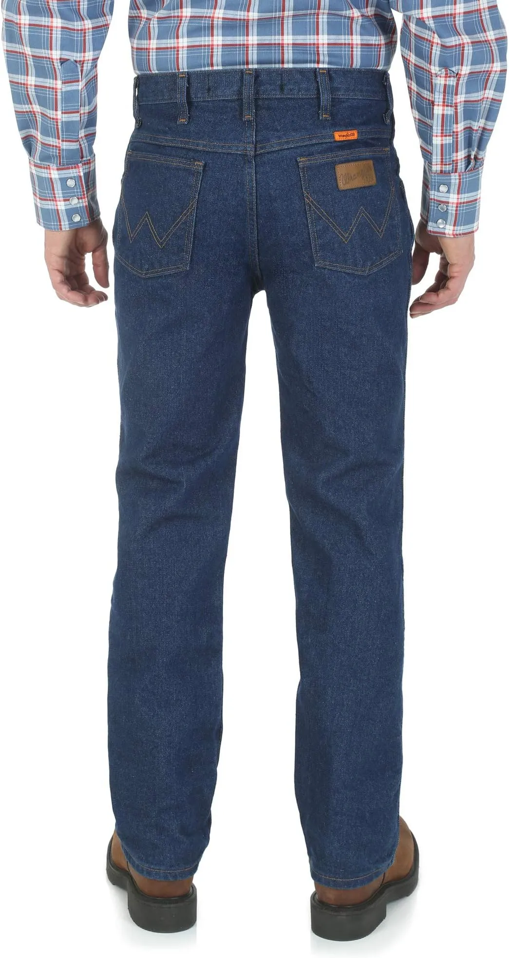 Flame Resistant Lightweight Regular Fit Wrangler Jeans, Dark Denim