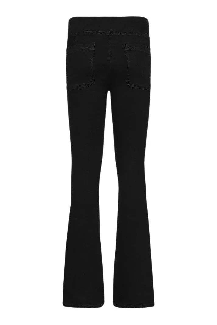 Frame Denim The Bardot Jetset in Sheen Noir