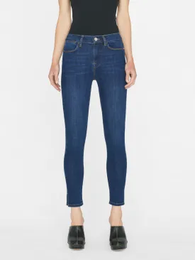 Frame - Le High Skinny Side Slit in Majesty