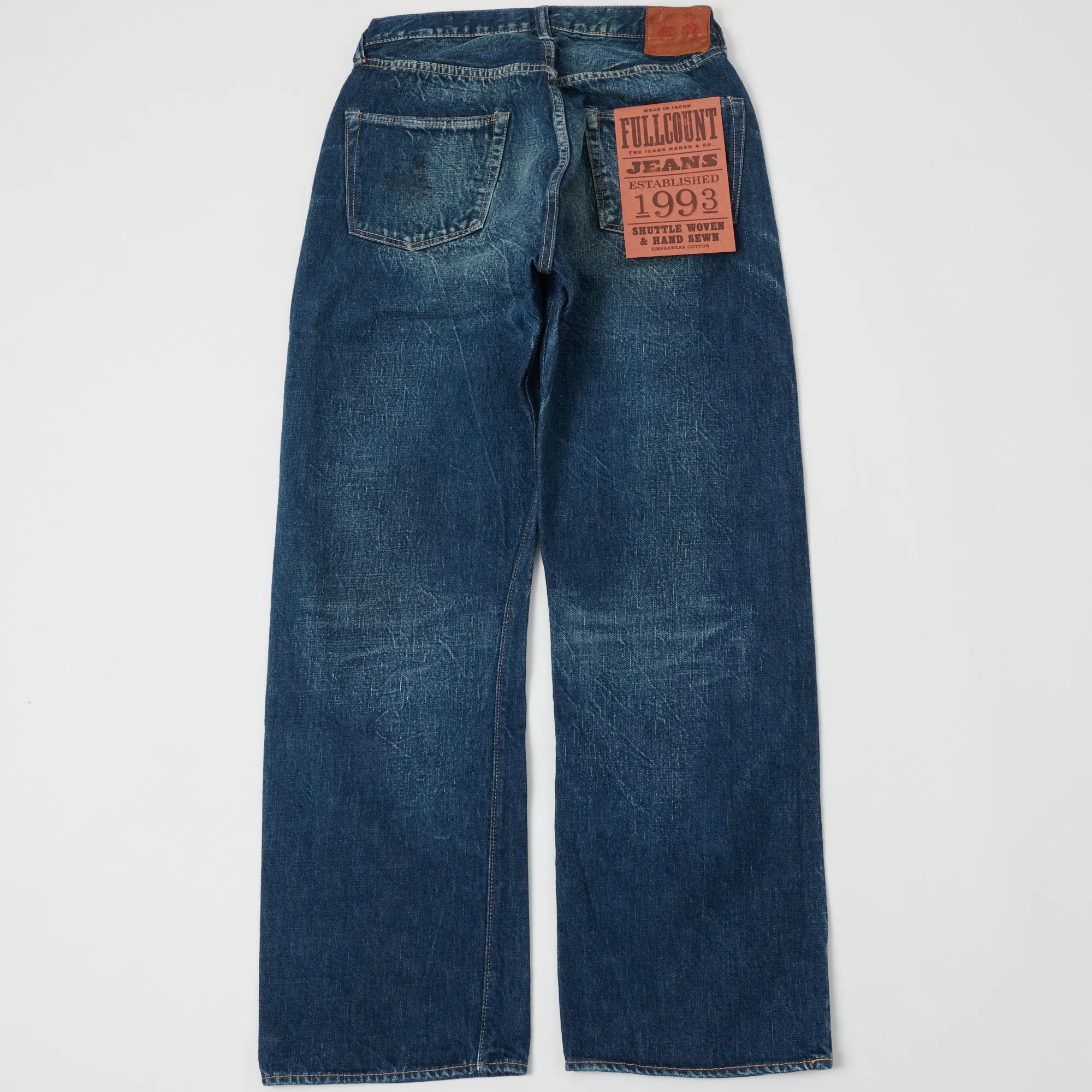 Full Count 1344-0105 13.7oz Wide Straight Jean - More Than Real Wash