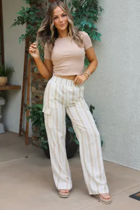 Get a Move On It Pants In Khaki