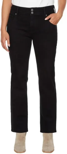 HUDSON Women's Mid-Rise Slim Straight Leg Jeans
