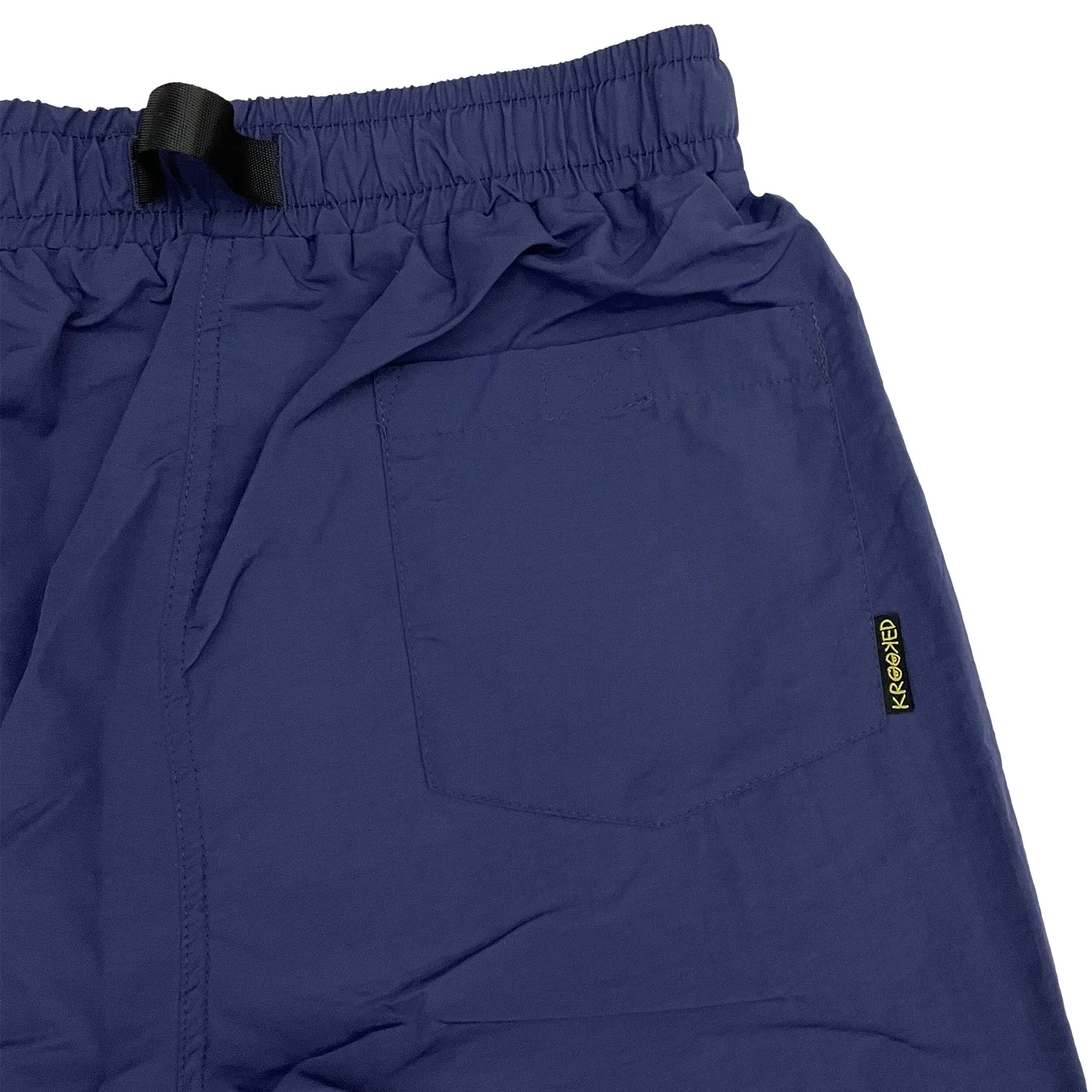 KROOKED EYES NYLON CUSTOM SHORTS NAVY