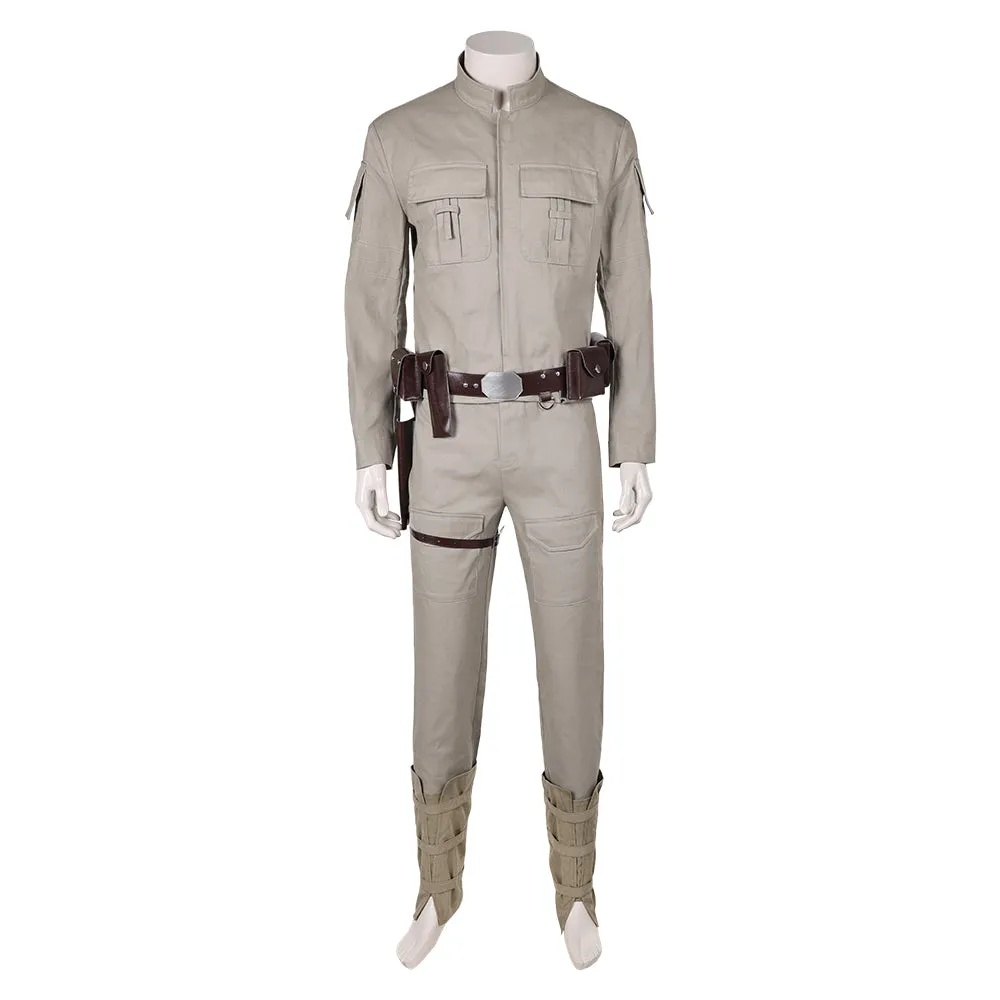 Luke Skywalker Khaki Top Pants Full Set Party Carnival Halloween Cosplay Costume