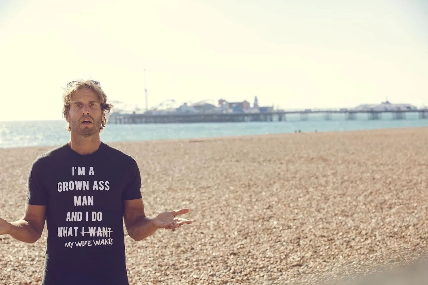 Mens Grown Ass Man I Do What My Wife Wants T Shirt Funny Husband Fathers Day Tee