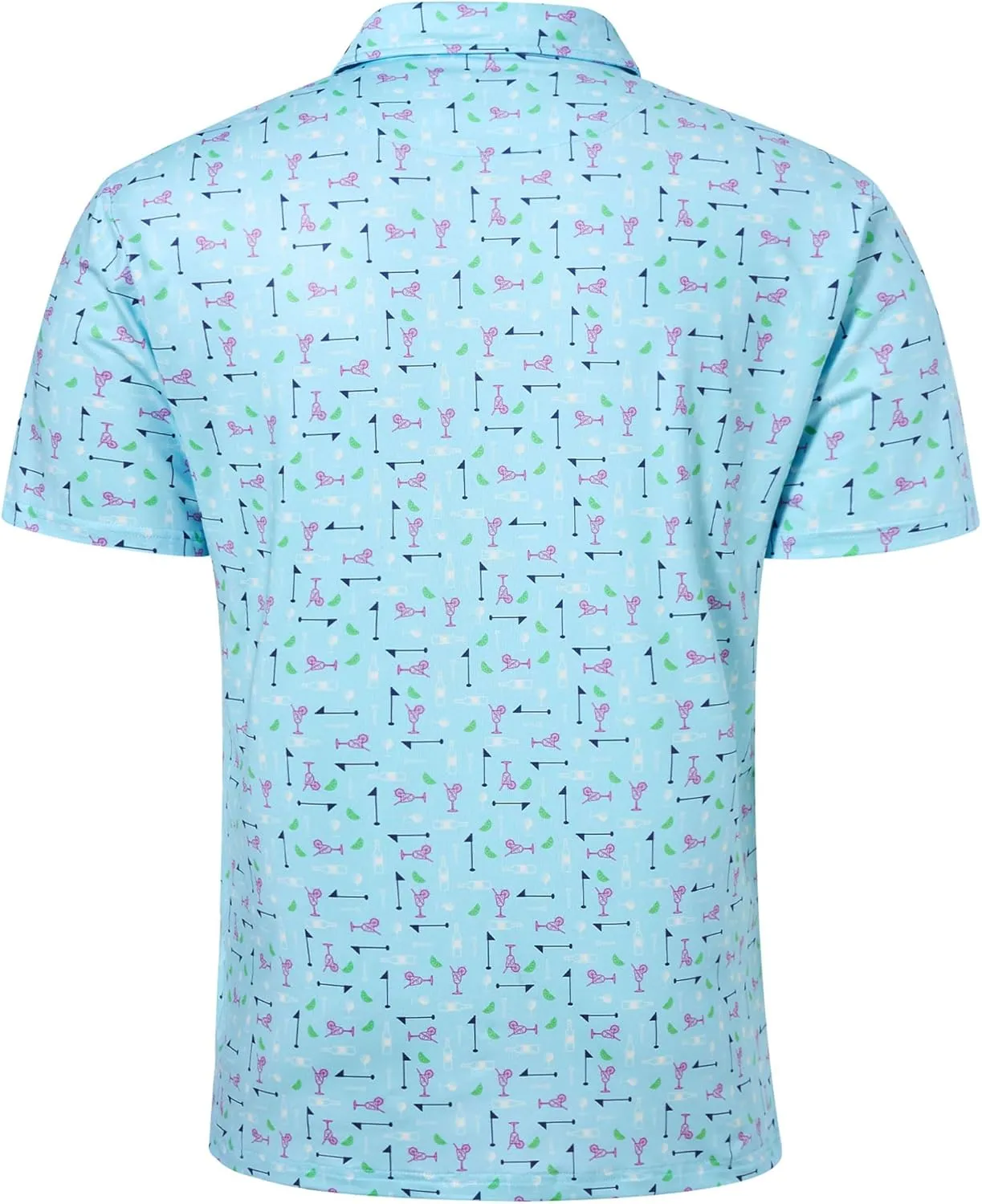 Mens Polo Golf Shirts Funny Graphics Shorts Sleeve Button Shirts