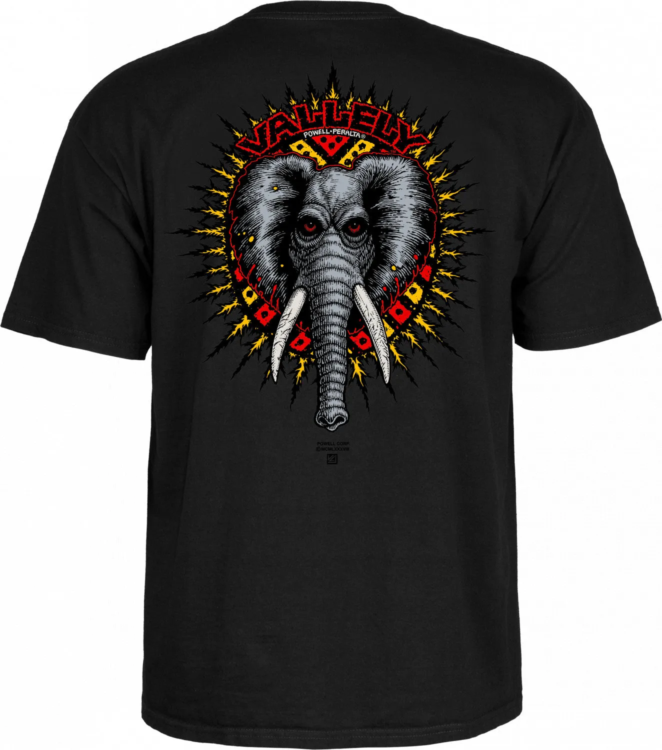 Powell Peralta Vallely Elephant T-shirt - Black