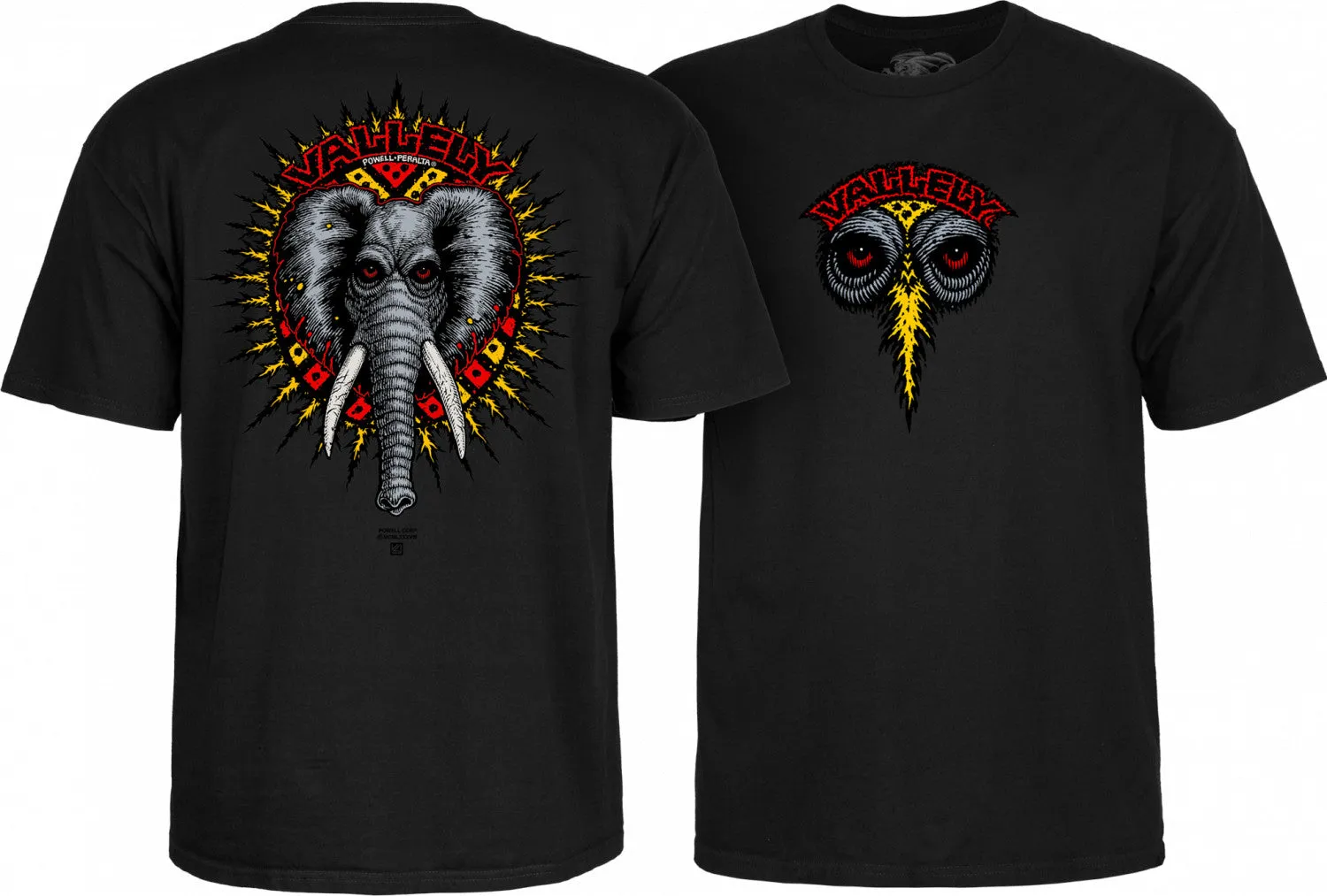 Powell Peralta Vallely Elephant T-shirt - Black