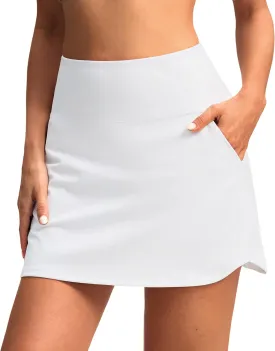 SANTINY Golf Skirts for Women Tennis Skirt High Waisted Skorts for Woman Athletic Pickleball Casual Skort with Pockets