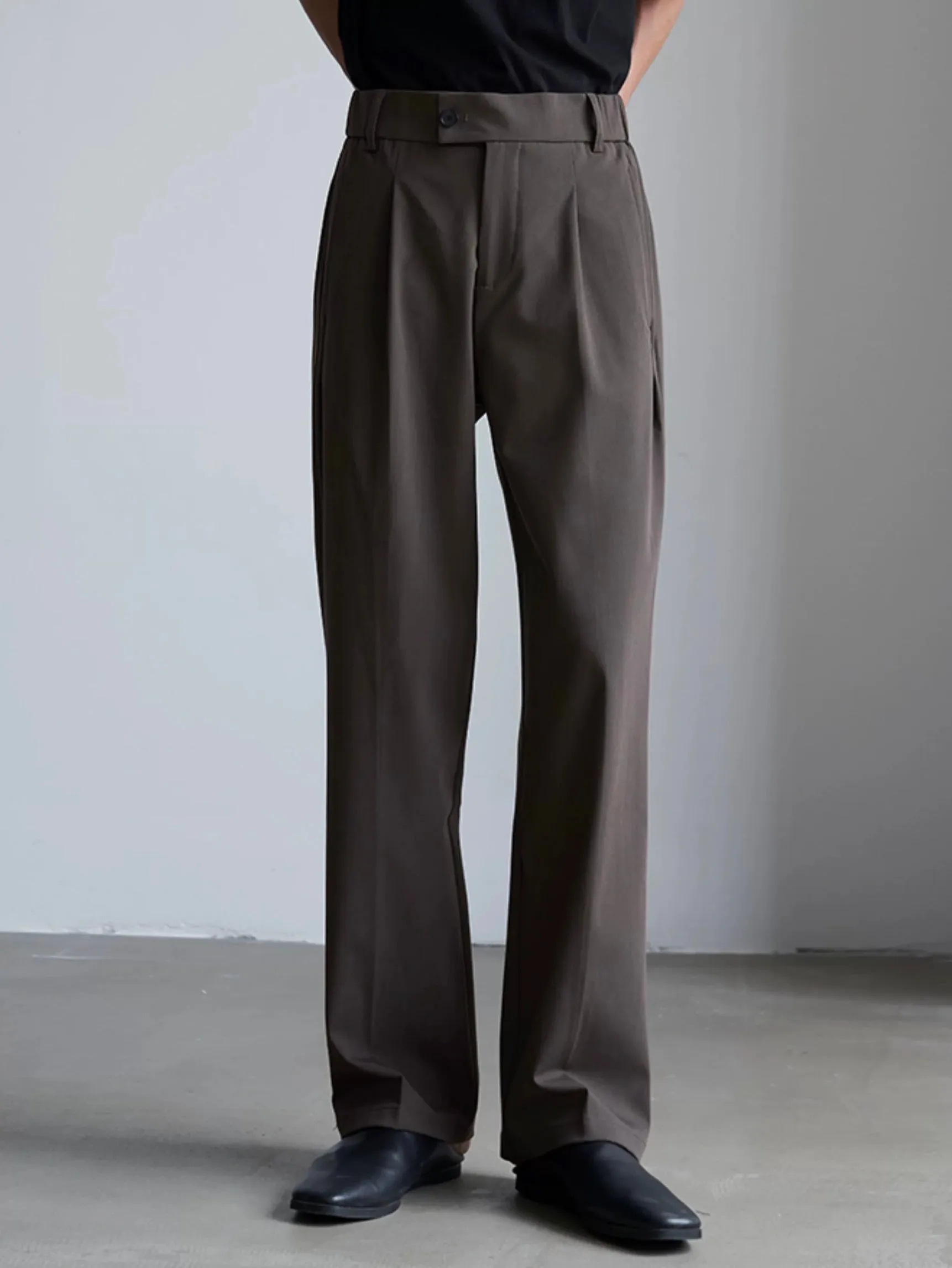 Single Pleated Casual Pants
