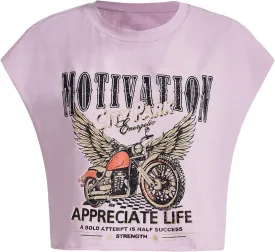 SOLY HUX Women's Y2k Vintage Graphic Short Sleeve Tee Tops Crew Neck Crop Tops for Summer Going Out T Shirts