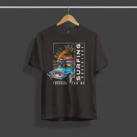 Surfing Adventure Graphic Printed T-Shirt