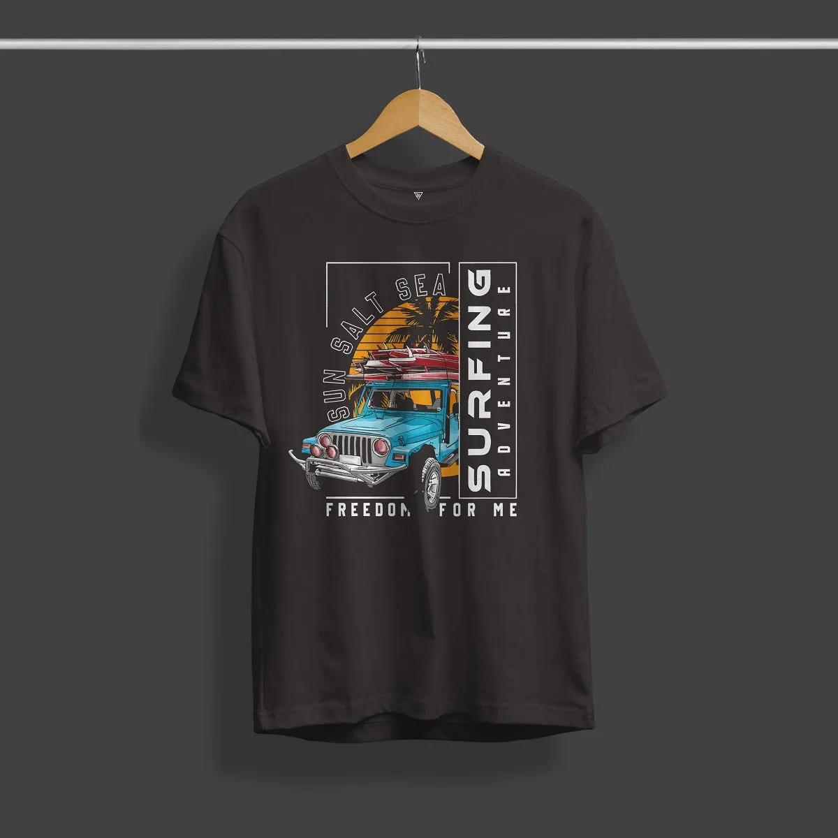 Surfing Adventure Graphic Printed T-Shirt