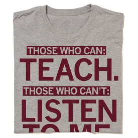 Those Who Can Teach