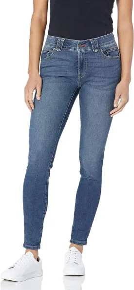 Tommy Hilfiger Tribeca Skinny Crop with Cuff in Indigo Wash Denim