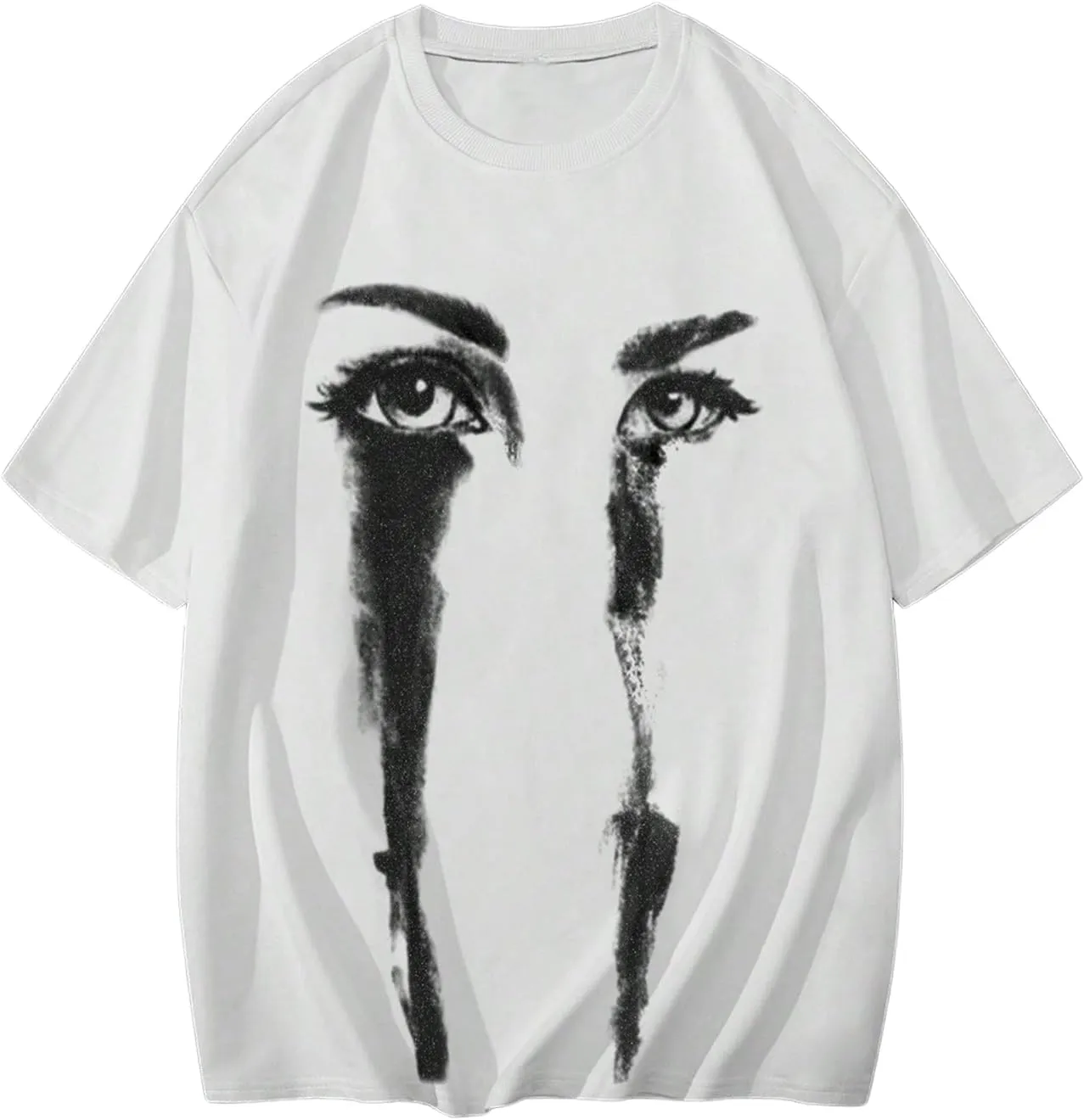 Verdusa Men's Oversized Tshirts Drop Shoulder Graphic Tees Short Sleeve Going Out Tops