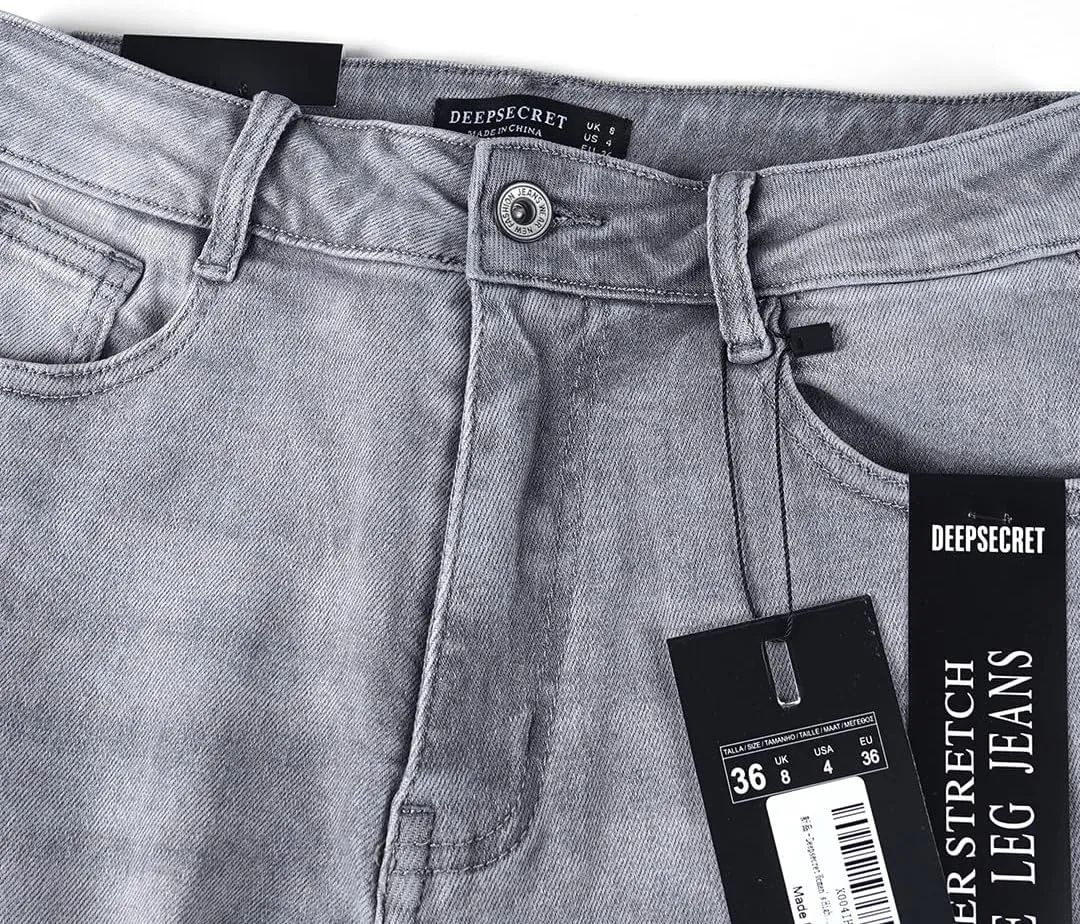 Women's Stretch Jeans Straight Leg Flexibility & Durability
